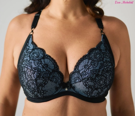 Bra soft black with blue PLM Blue Bella