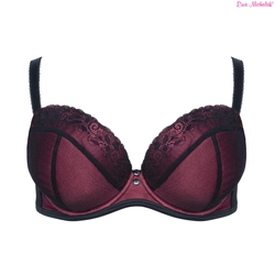 Bra padded black with red PL Basia